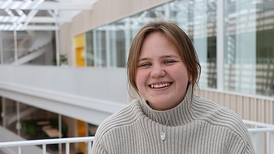 Marlene Juhl, student vid Röda Korsets Högskola. Foto: RKH