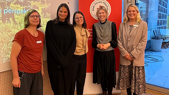 Statssekreterare Maria Nilsson på besök. Foto: RKH