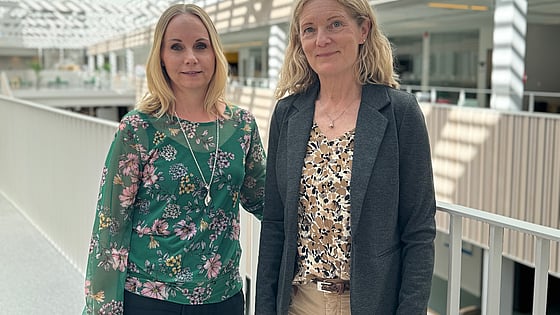 Katarina Bohm och Marie Svedberg. Foto: RKH