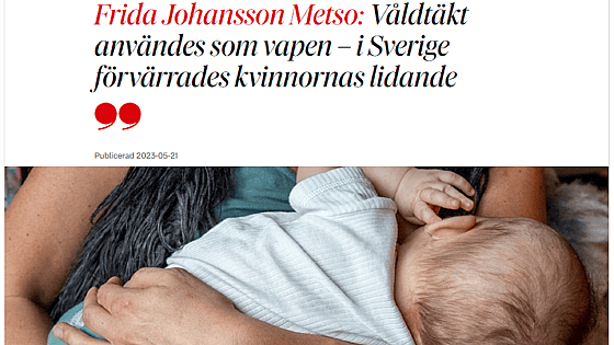 Krönika i DN av Frida Johansson Metso