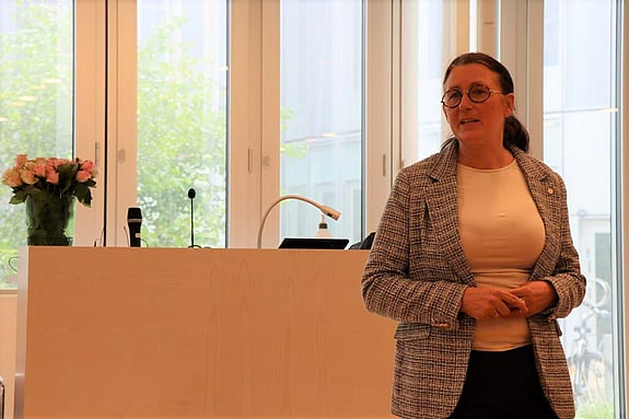 Bild av Janet Mattson, programansvarig för specialistsjuksköterskeprogrammen vid Röda Korsets Högskola.