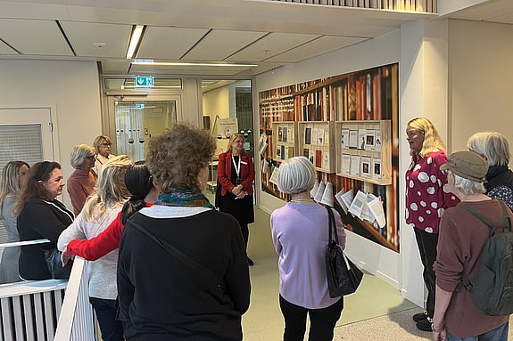 Visning av utställningen. Foto: RKH