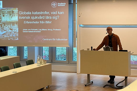 Johan von Schreeb, kirurg och professor i global katastrofmedicin vid Karolinska Institutet