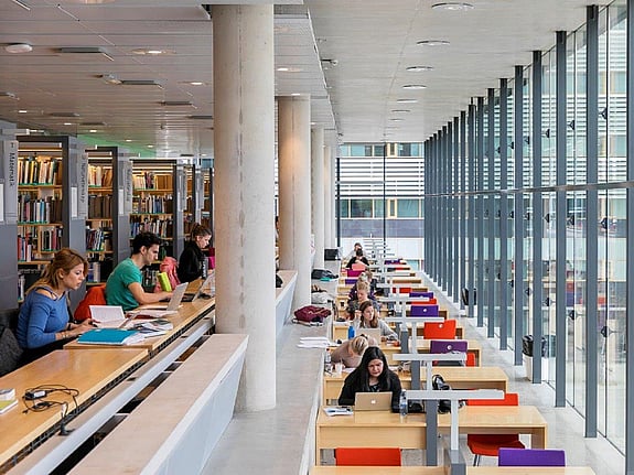 Biblioteket vid Södertörns Högskola. Foto: RKH