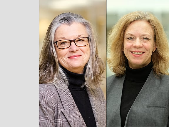 Katarina Brochard och Cecilia Häckter-Ståhl, Röda Korsets Högskola. Foto: Sören Andersson.