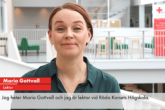 Bild av lektor Maria Gottvall.