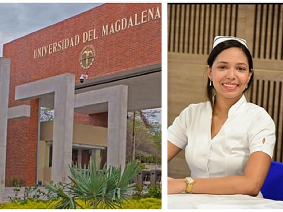 Daniela Trillos Cuello som kommer från vårt samarbetslärosäte Universidad del Magdalena i Santa Marta, Colombia. Foto: Privat