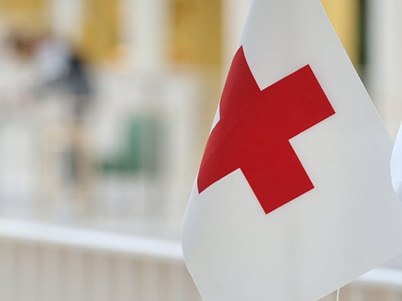 Red Cross flag. Photo: RKH
