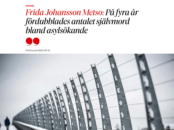 Krönika i DN av Frida Johansson Metso
