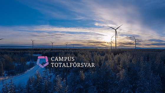 Bild över skogslandskap. Foto: Campus Totalförsvar