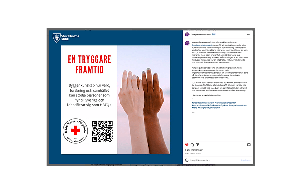 Integrationspaktens Instagramkonto